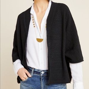 Anthropologie Leland Cardigan Black OS (one size)